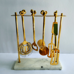 Stainless Steel & Marble Bar Accessories